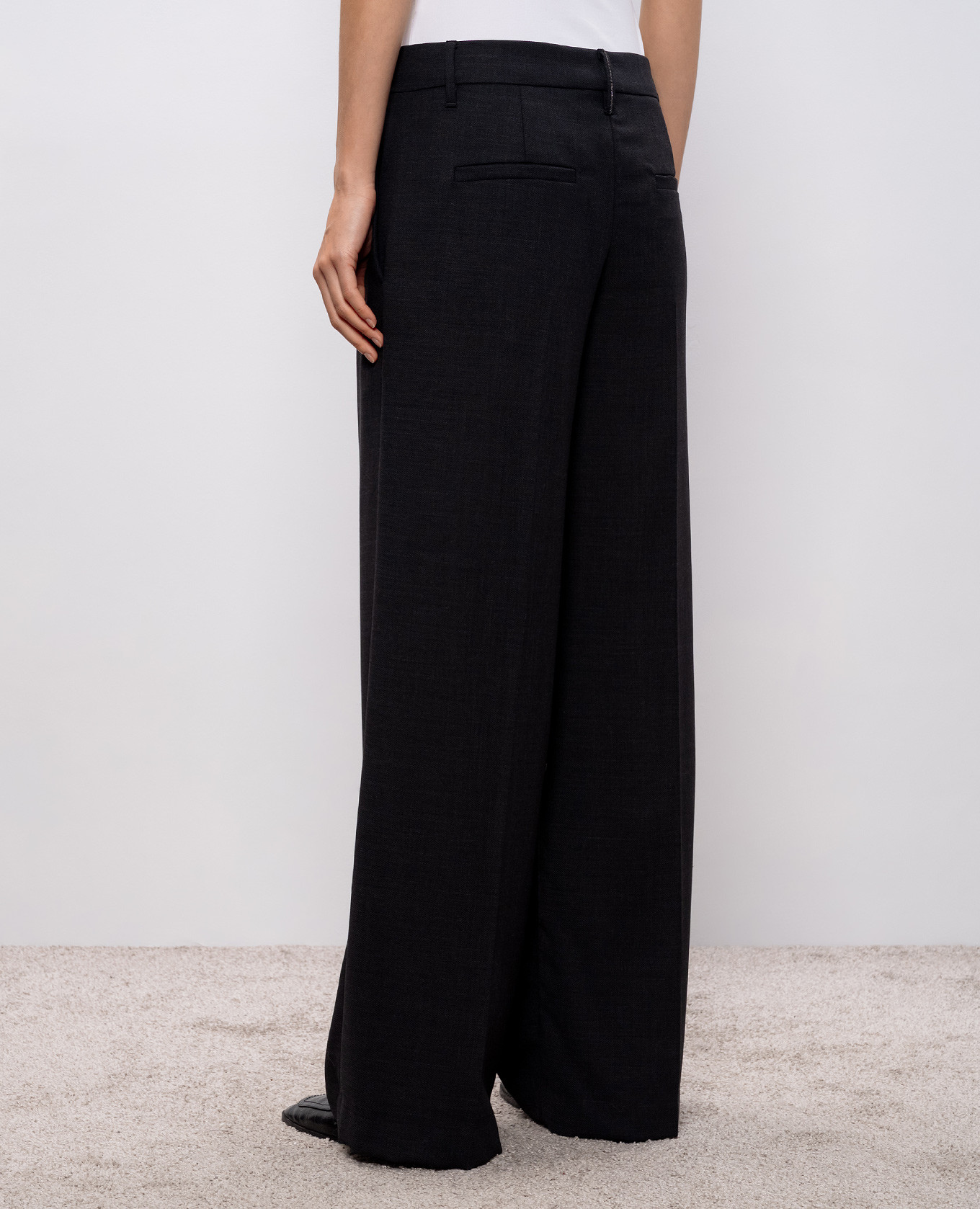 

Gray wool pants with monil chain Brunello Cucinelli, Grey