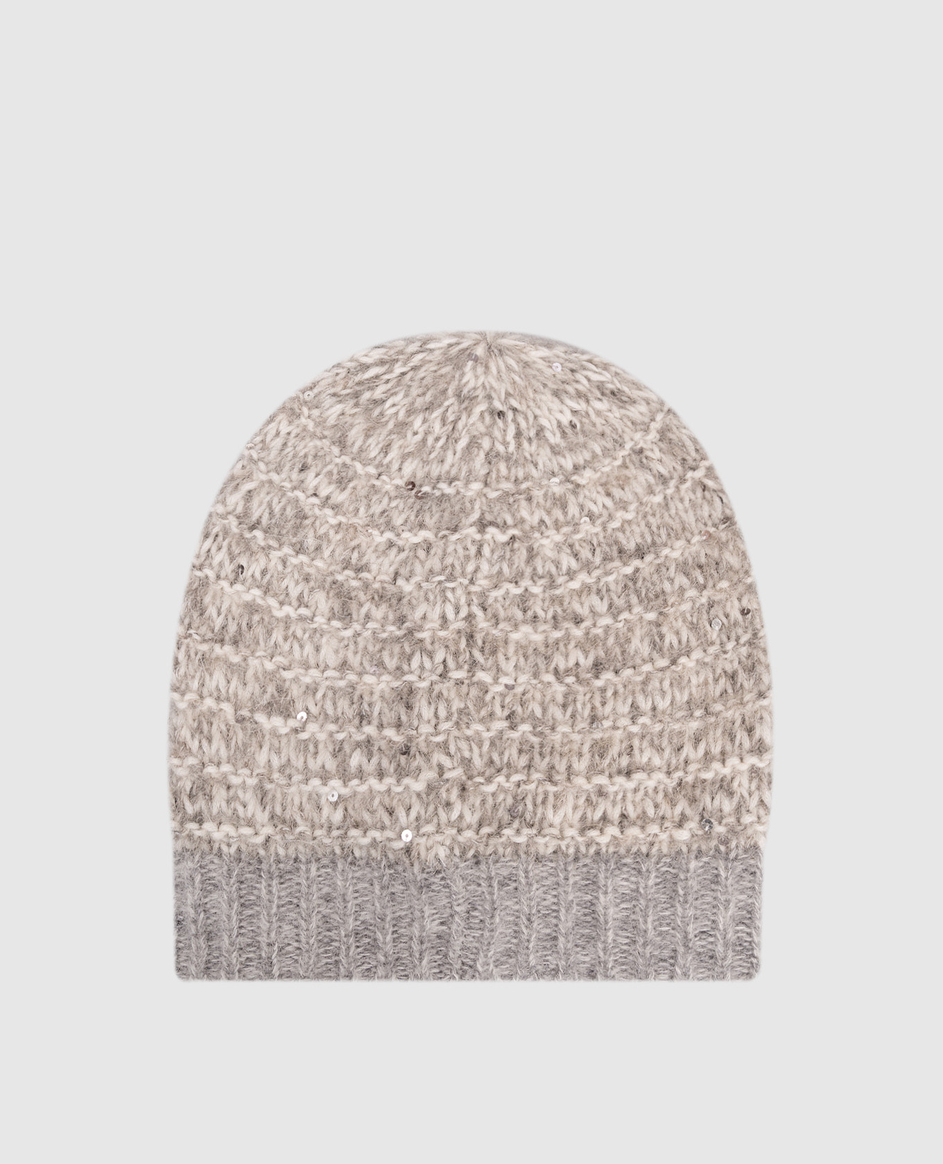 

Gray alpaca wool hat Peserico, Grey