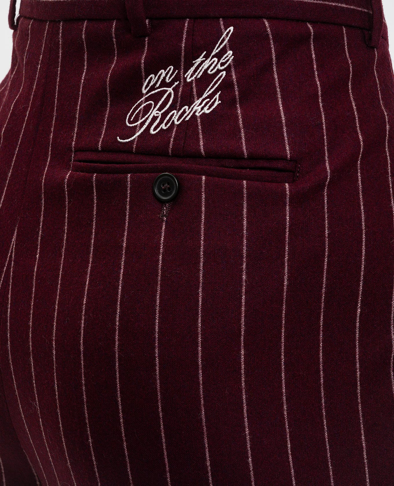 ON THE ROCK burgundy wool pants Max & Co 5