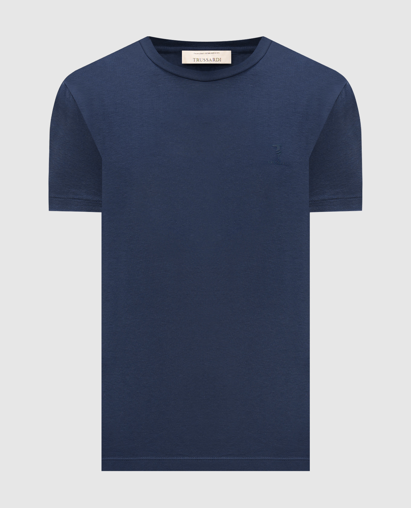 Blue t-shirt with logo print