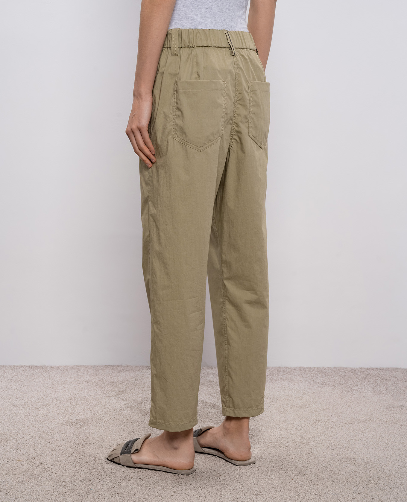 Khaki pants Brunello Cucinelli 4