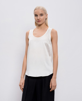 Brunello Cucinelli White silk top M0C59E0600