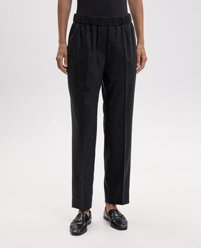Peserico Gray pants with wool A04572Z03358