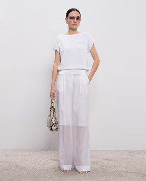 Peserico White top with monil chain A99058F129173I