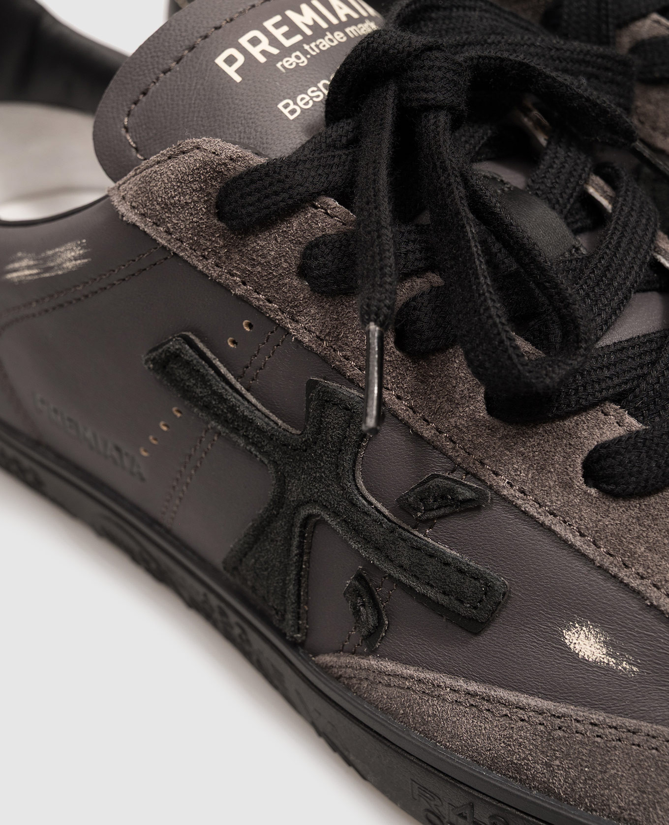Steven grey distressed leather sneakers Premiata 5
