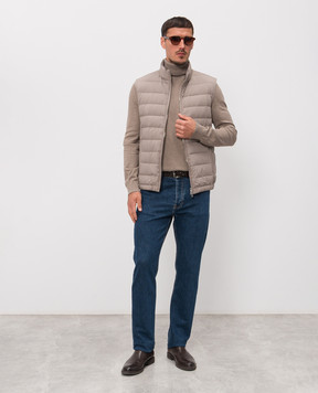 Enrico Mandelli Beige down vest 3T570A519V