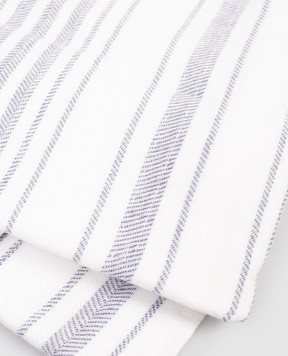 L'appartement White Stripe Towel STRIPEGAUZEHANDTOWEL