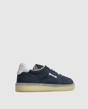 AUTRY Medalist blue suede sneakers AULMHQ06