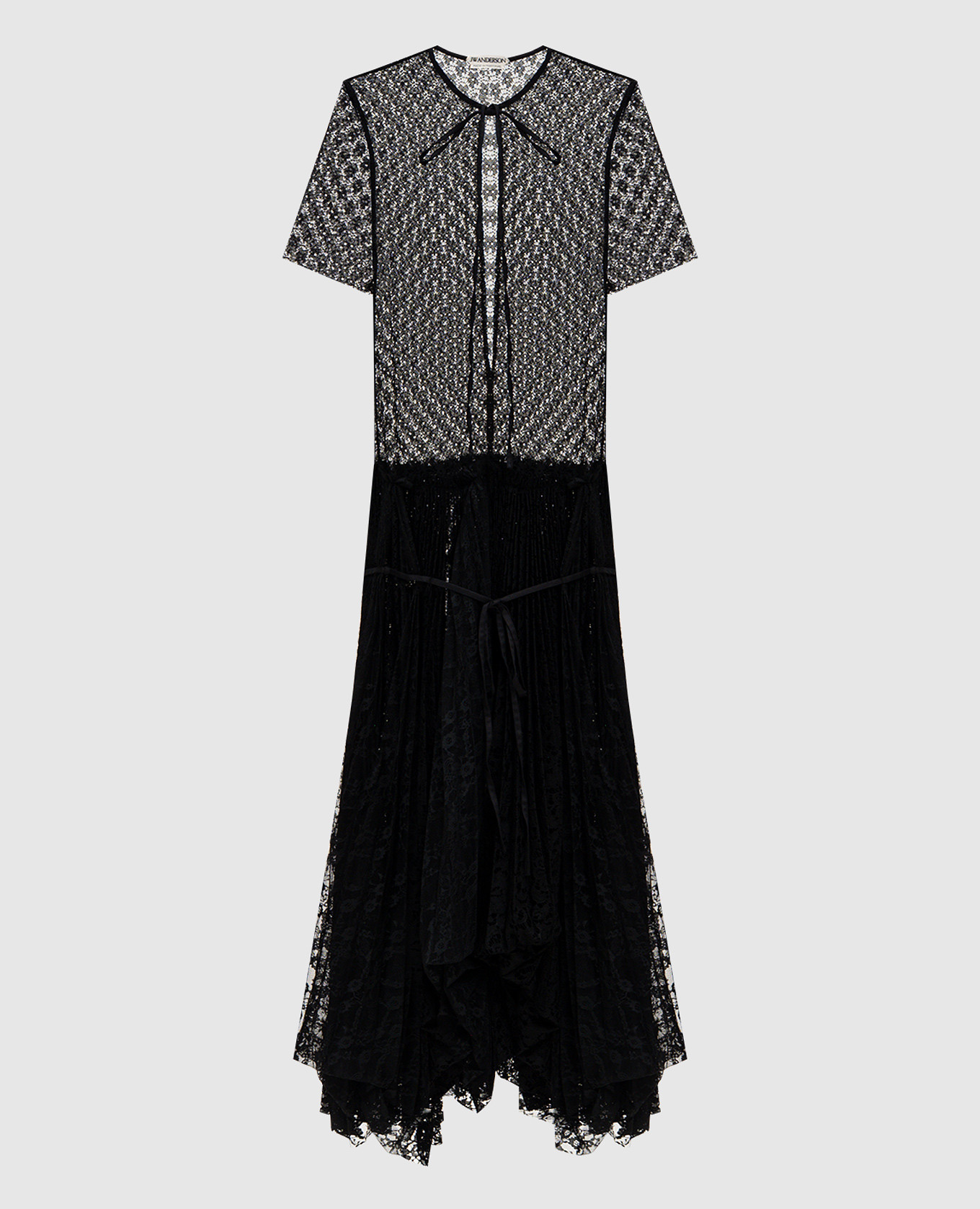 lace dress with pleating JW Anderson
