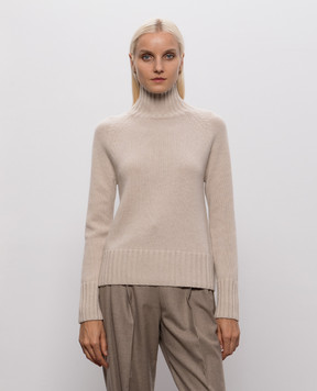 Max Mara Beige MANTOVA sweater made of wool and cashmere SMMMANTOVA