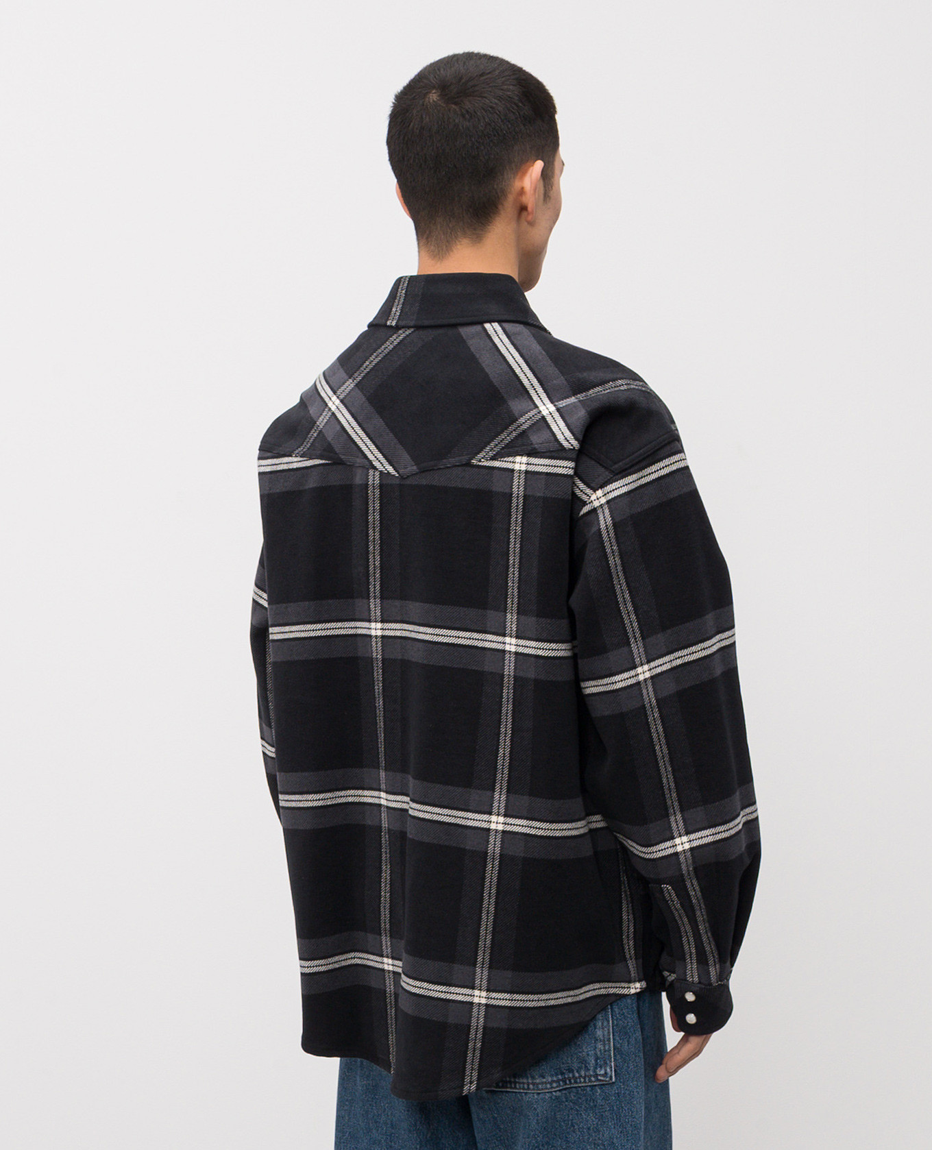 

Black checkered shirt Palm Angels