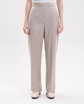Agnona Beige wool pants T71207YU1142