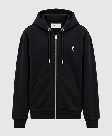 Black sports jacket with embroidered emblem