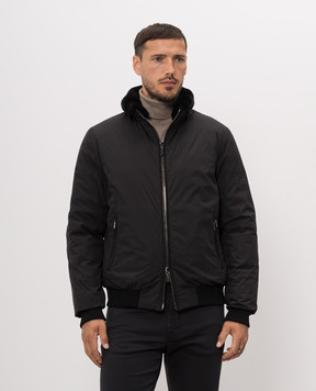 MooRER BELLATI black down jacket with fur BELLATISTP