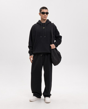 Off-White Black hoodie with Dark Slime print 44MBB085S26F003