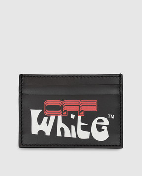 Off-White Black leather Goofy cardholder OWMND04F26LT01