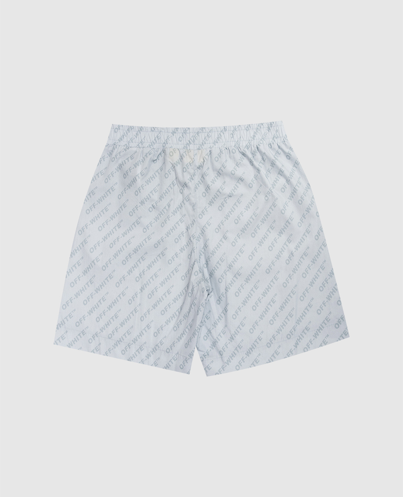 Children's blue shorts with logo print Off-White 2