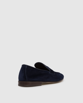 Brunello Cucinelli Blue suede loafers MZUCAHG730