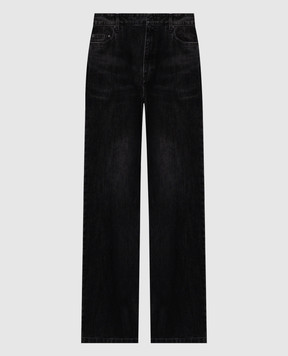 Juun.j Black jeans with a worn effect JC6321PD25