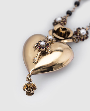 CelesteG Gold chain with heart-shaped pendant 462