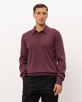 Dolce&Gabbana Purple cashmere polo shirt GXZ25TJBW1W