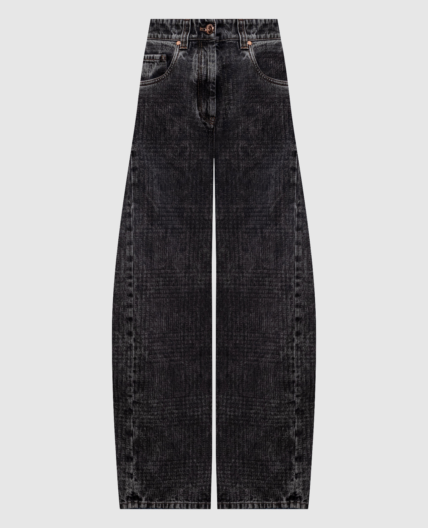 

Gray checked jeans Brunello Cucinelli, Grey