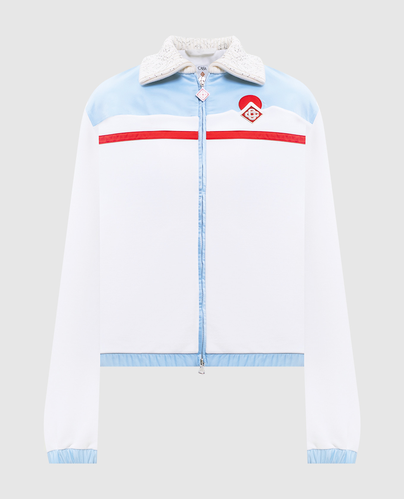 

White sports jacket with emblem Casablanca