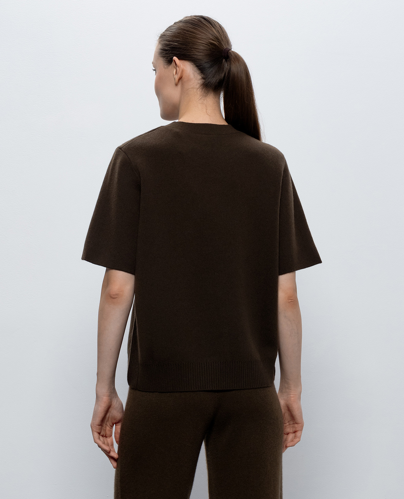 Meli brown cashmere and wool top JOSEPH 4