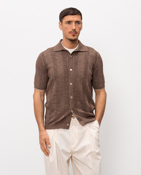 Brunello Cucinelli Brown linen shirt M2L707805