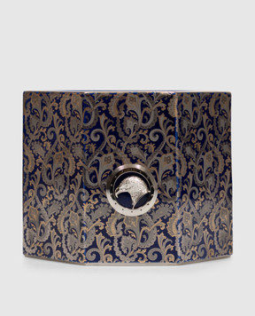 Stefano Ricci BLUE ROYAL CASHMERE scented candle in a porcelain candle holder OACAN003LLUS002