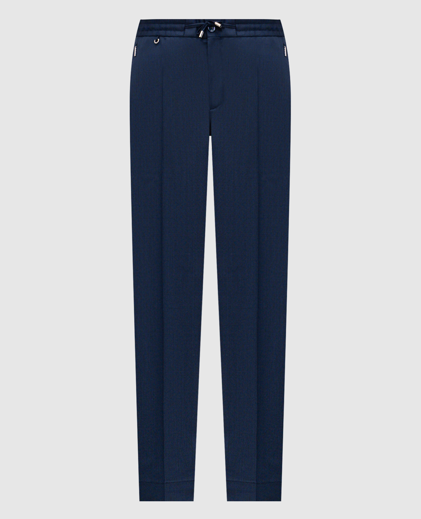 Blue wool pants