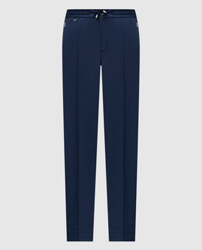 Stefano Ricci Blue wool pants M1T6100040W0005U