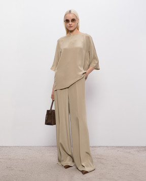 Max Mara Beige MXEGATTINI silk blouse MXEGATTINI