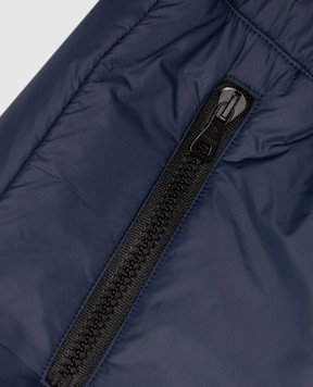 Balmain Children's blue ski pants with logo print BZ6L10N0372