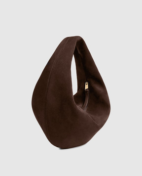 Khaite Olivia brown suede hobo bag H6015726