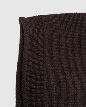 Allude Brown cashmere hood 26511225