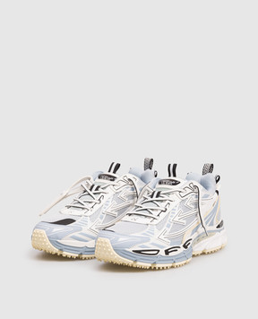 Off-White Blue Be Right Back Mesh Combo Sneakers OMIA295S26FAB001