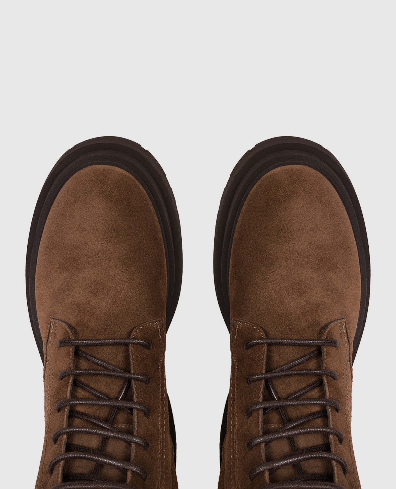 Suede brown boots with monil chain Brunello Cucinelli 4