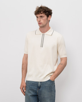 Fendi Ivory silk polo FZC174AWZ9