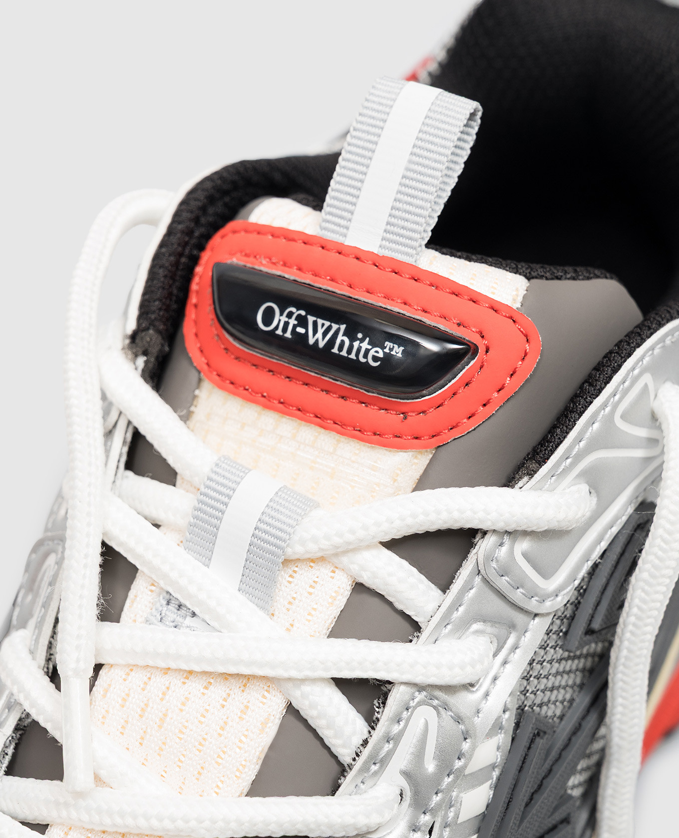 Be Right Back grey sneakers with textured logo Off-White 5