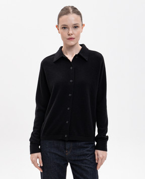 Toteme Black cashmere cardigan 243WRT0347YA0016