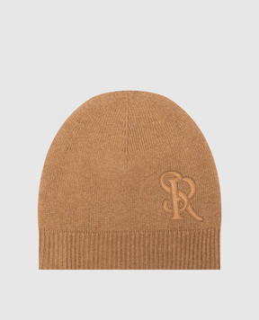 Stefano Ricci Brown cashmere hat K606040CUFF26305