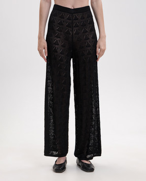 Loulou de Saison Black openwork pants EGEO EGEO