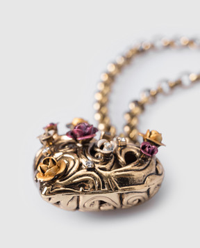 CelesteG Heart Openwork Gold Chain 1648