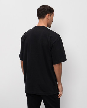 Bottega Veneta Black T-shirt with textured embroidery 864789V6F40