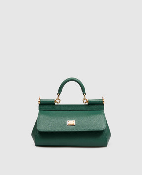 Dolce&Gabbana Green leather bag Sicily BB7116B1001
