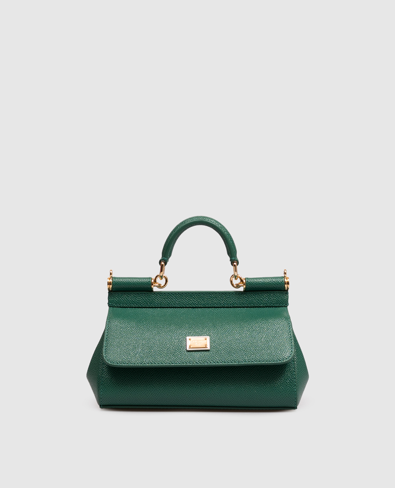 Green leather bag Sicily