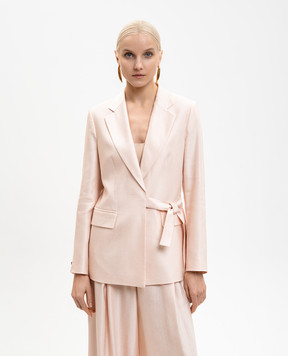 Peserico Pink jacket with linen S0122901921