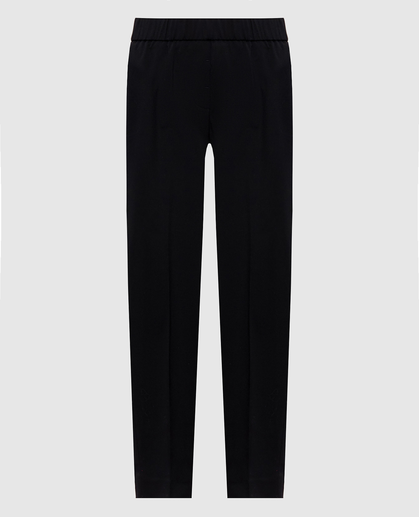 Black wool pants