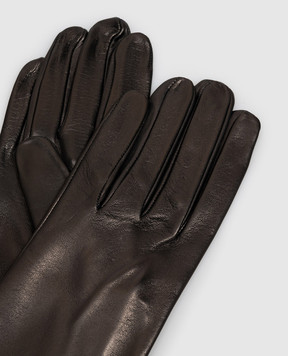 Sermoneta Gloves Black leather gloves 301A